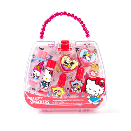 Lip Smacker Hello Kitty Nail Polish and Lip Balm Tote front view