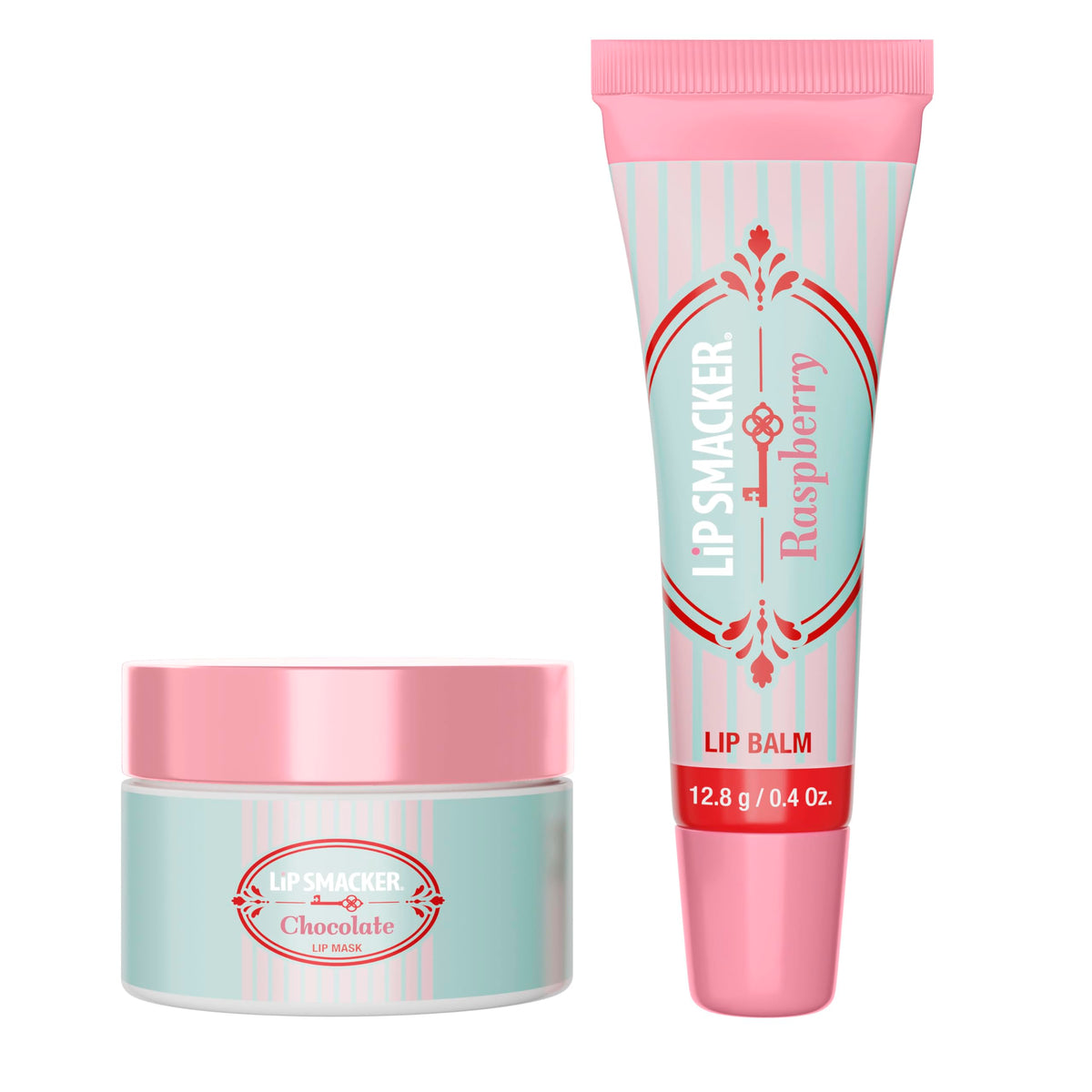 Lip Smacker Holiday Don’t Disturb Lip Kit front view with raspberry and chocolate balms