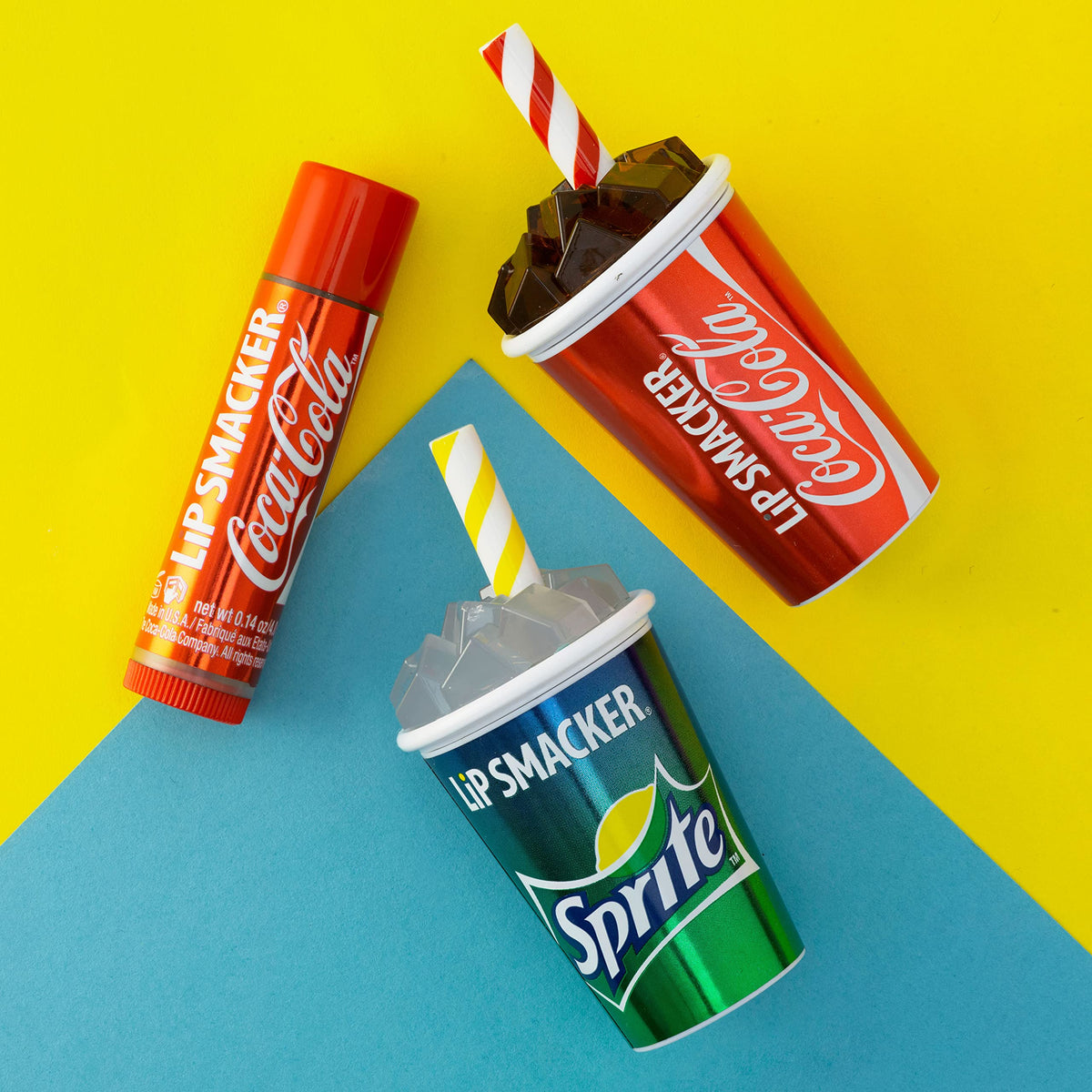 Lip Smacker lip balm trio with colourful designs