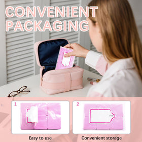 lipetol lint free nail wipes in use for nail polish removal