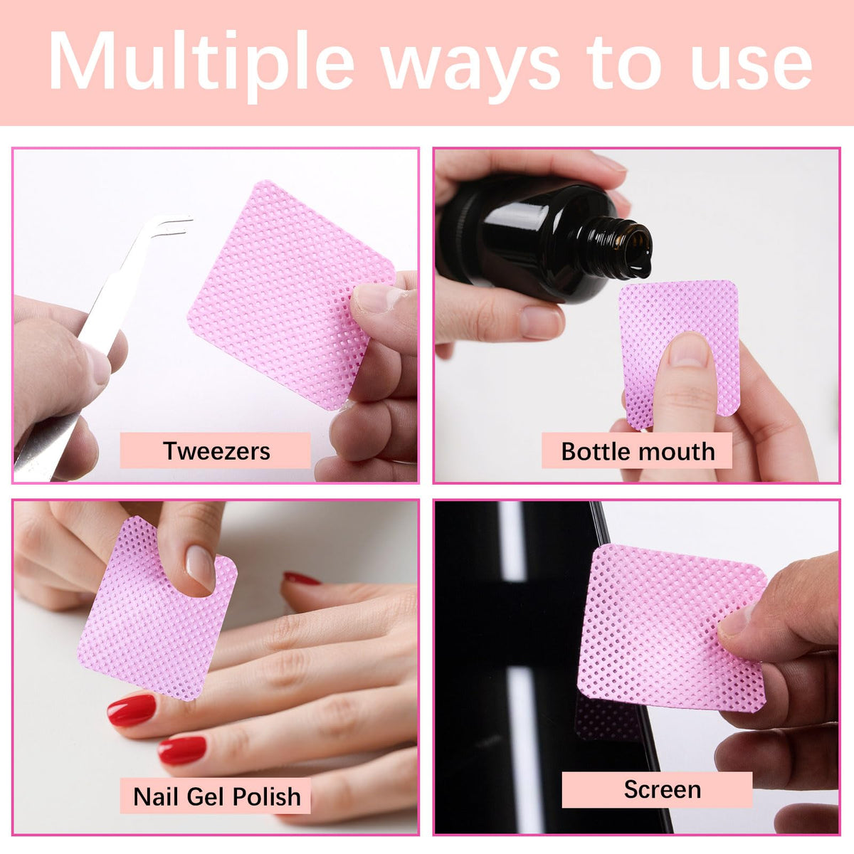lipetol lint free nail wipes with nail art supplies