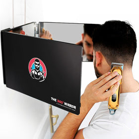 LIPFISBARBERSHOP.COM 360 Mirror front view with adjustable hooks