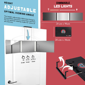 LIPFISBARBERSHOP.COM 360 Mirror LED Lights tutorial guide