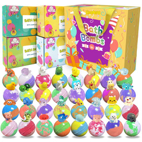 Lisotera 32 pack bath bombs in colourful packaging