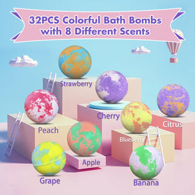 Lisotera bath bombs displayed in a gift bag