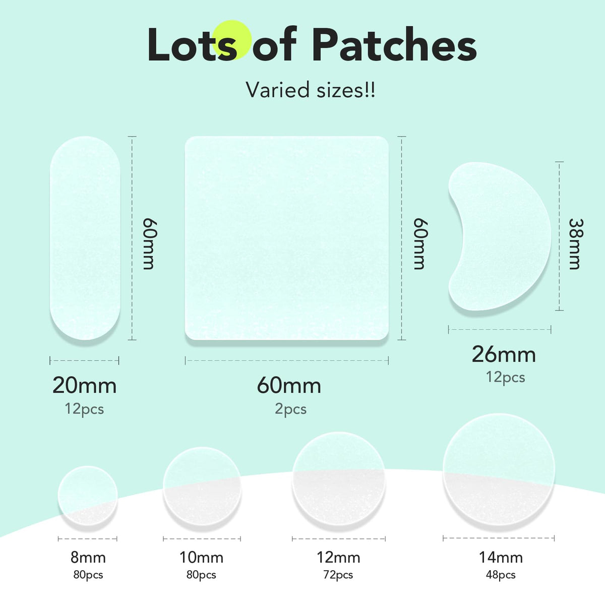 LitBear Large Pimple Patches 8mm size close-up