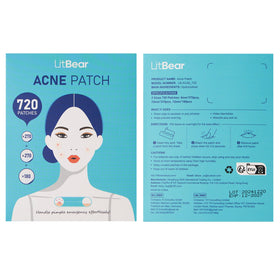 LitBear Pimple Patch application process