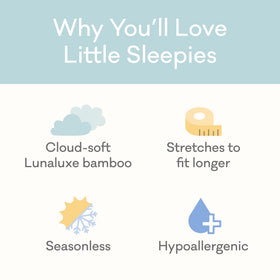 Little Sleepies Kids Pajama Set Blue Cookies & Milk fabric close-up