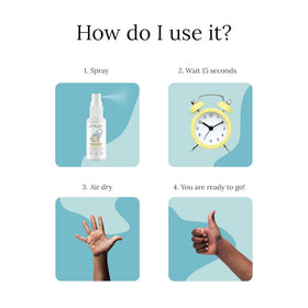 LITTLEY hand cleanser displayed on a countertop