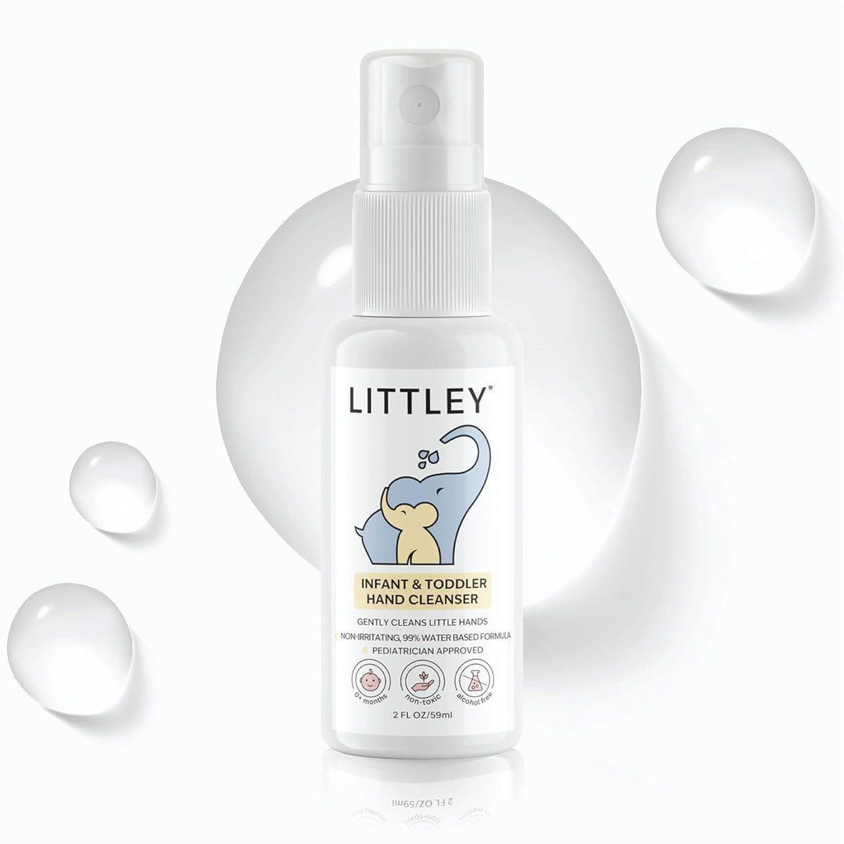 LITTLEY Infant & Toddler Hand Cleanser 2 oz spray front view