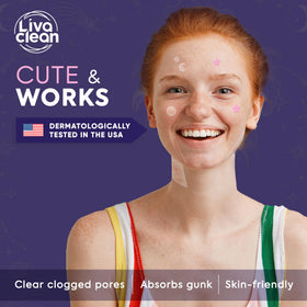LivaClean Star Pimple Patches in packaging with fun colours