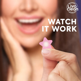 LivaClean Superstar Pimple Patch Neptune Teal star patch on skin