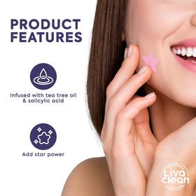 LivaClean Superstar Pimple Patch Space Purple star patch