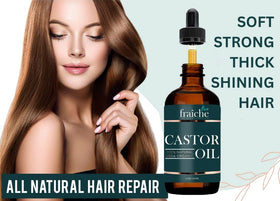 Live Fraiche Cold Pressed Organic Castor Oil 259g lifestyle scene