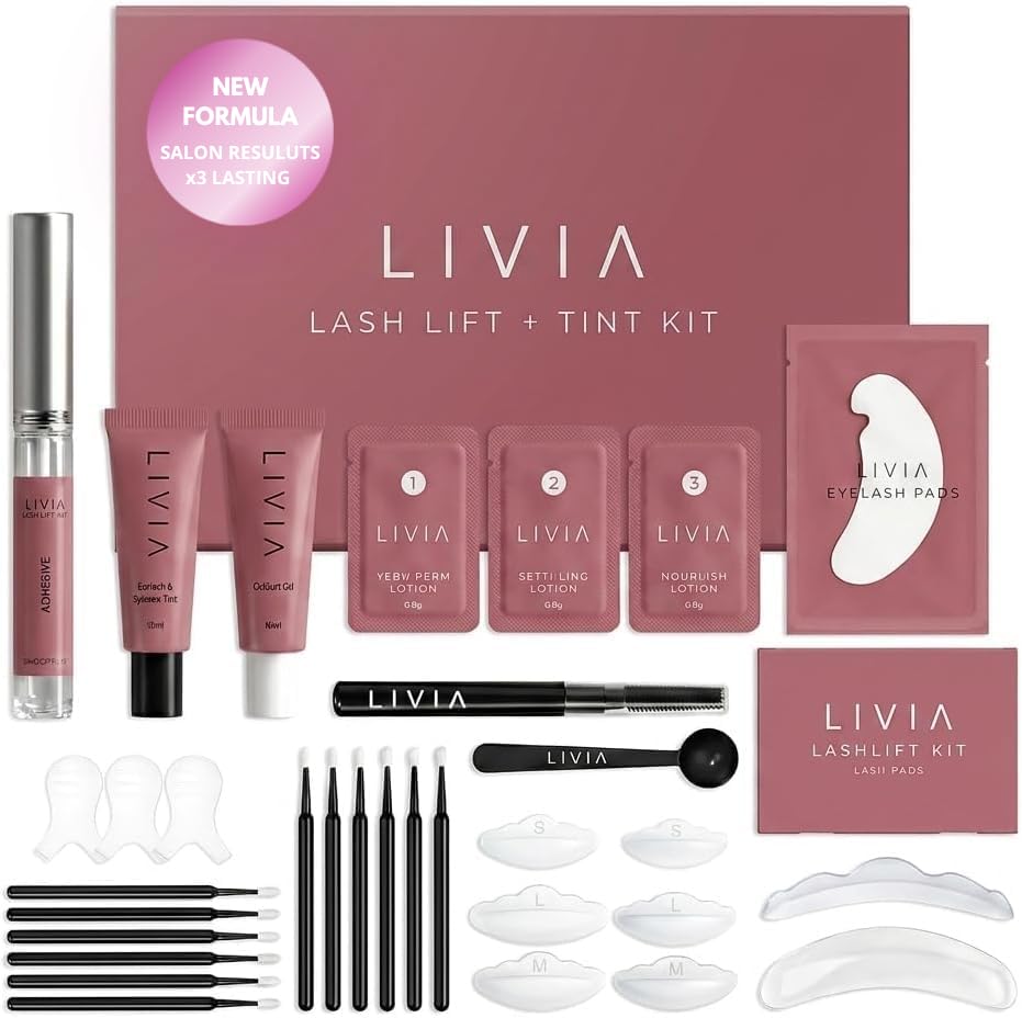 LIVIA Lash Lift + Color Kit packaging front view