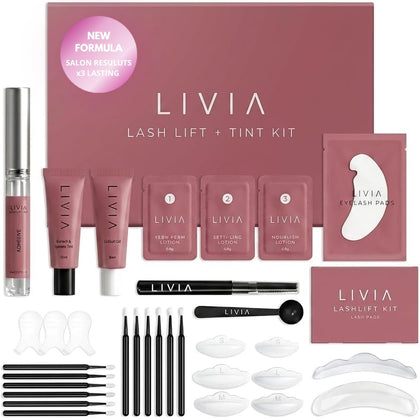 LIVIA Lash Lift + Color Kit packaging front view