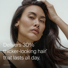 Living Proof Full Thickening Blow-Dry Cream application on hair