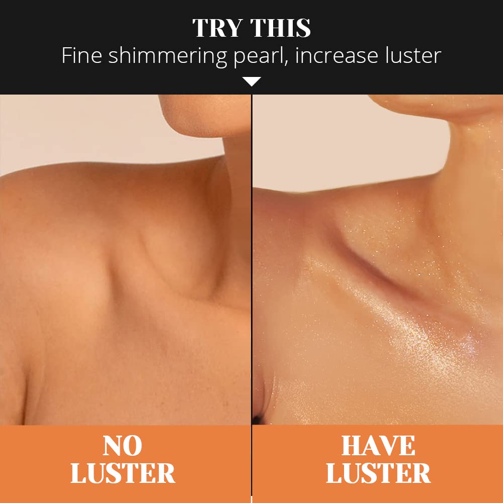 LIYALAN Shimmer Body Oil Bronze Gold application process