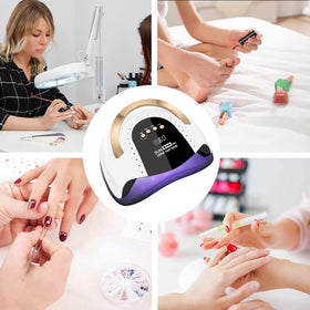 LKE 268W UV LED Nail Lamp in a beauty setup