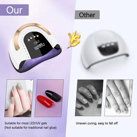 LKE 268W UV LED Nail Lamp with portable handle