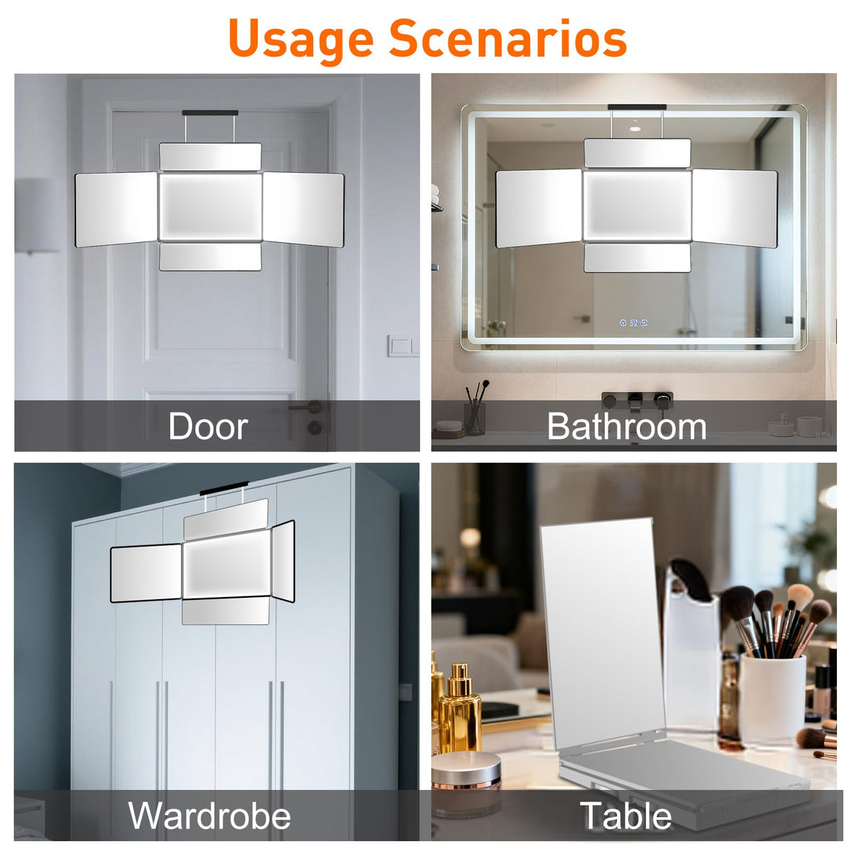 LMZNXCZ 5 Way Mirror folded for travel