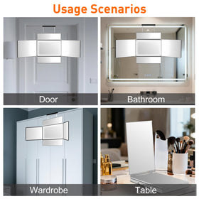 LMZNXCZ 5 Way Mirror folded for travel