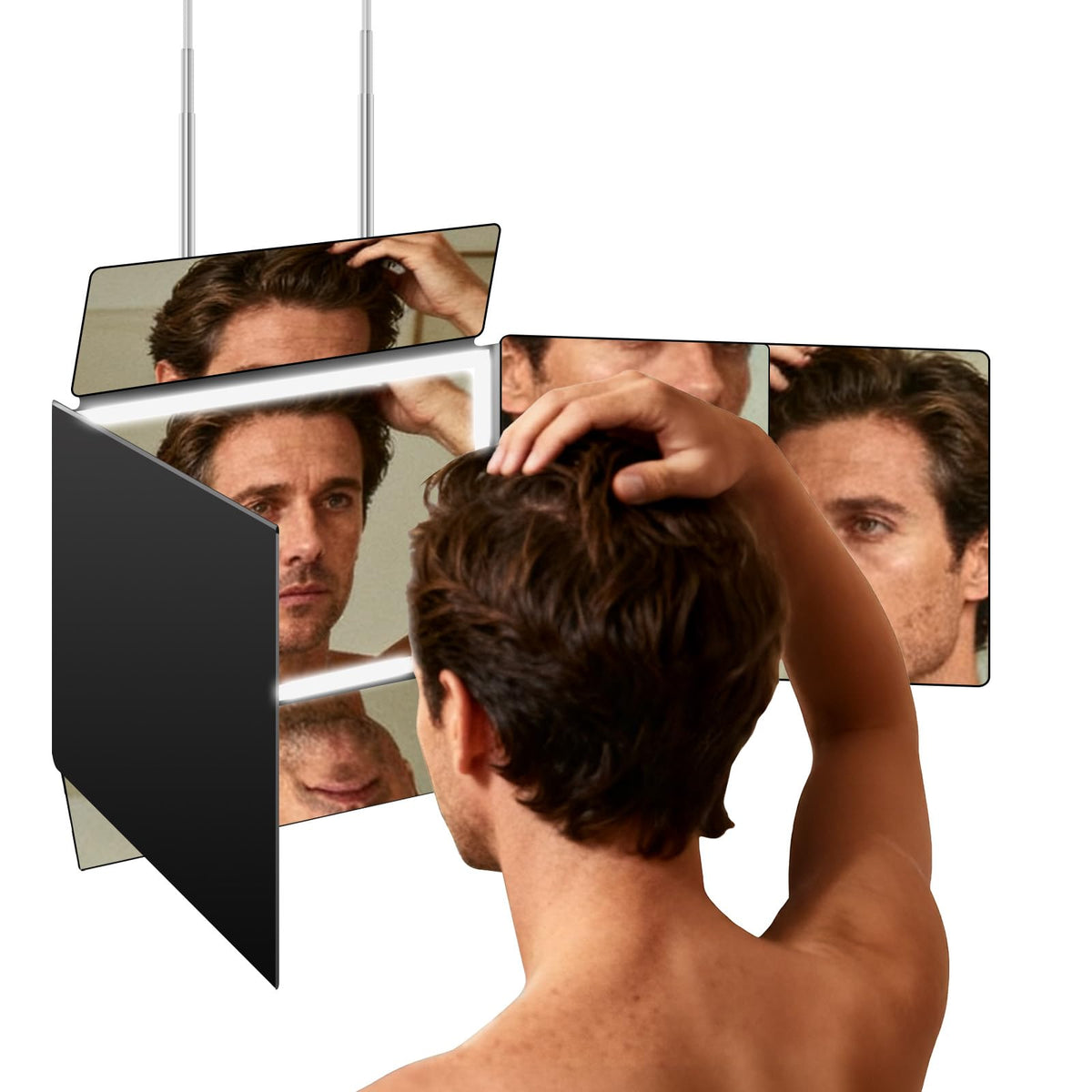 LMZNXCZ 5 Way Mirror front view showing five mirrors