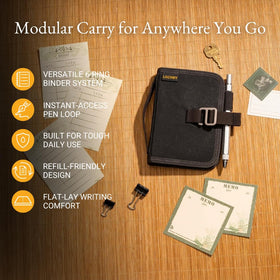 LOCHBY Field Binder A7 in use during travel