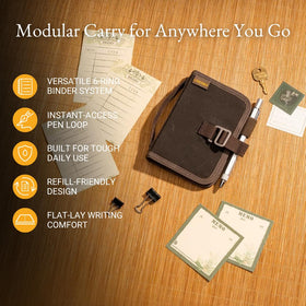 LOCHBY Field Binder A7 with standard A7 6-hole inserts