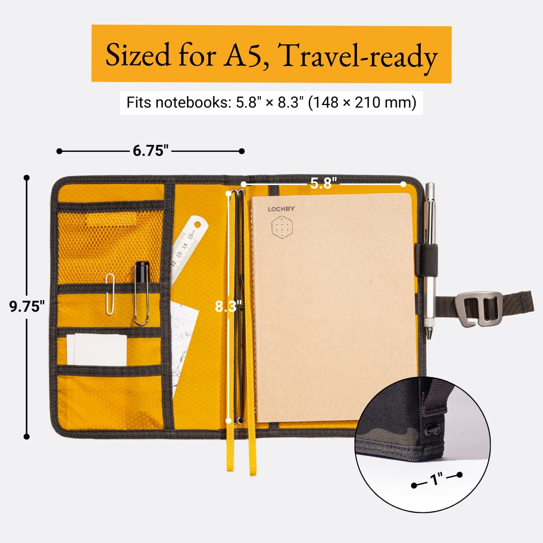 LOCHBY Field Journal with integrated pen loop