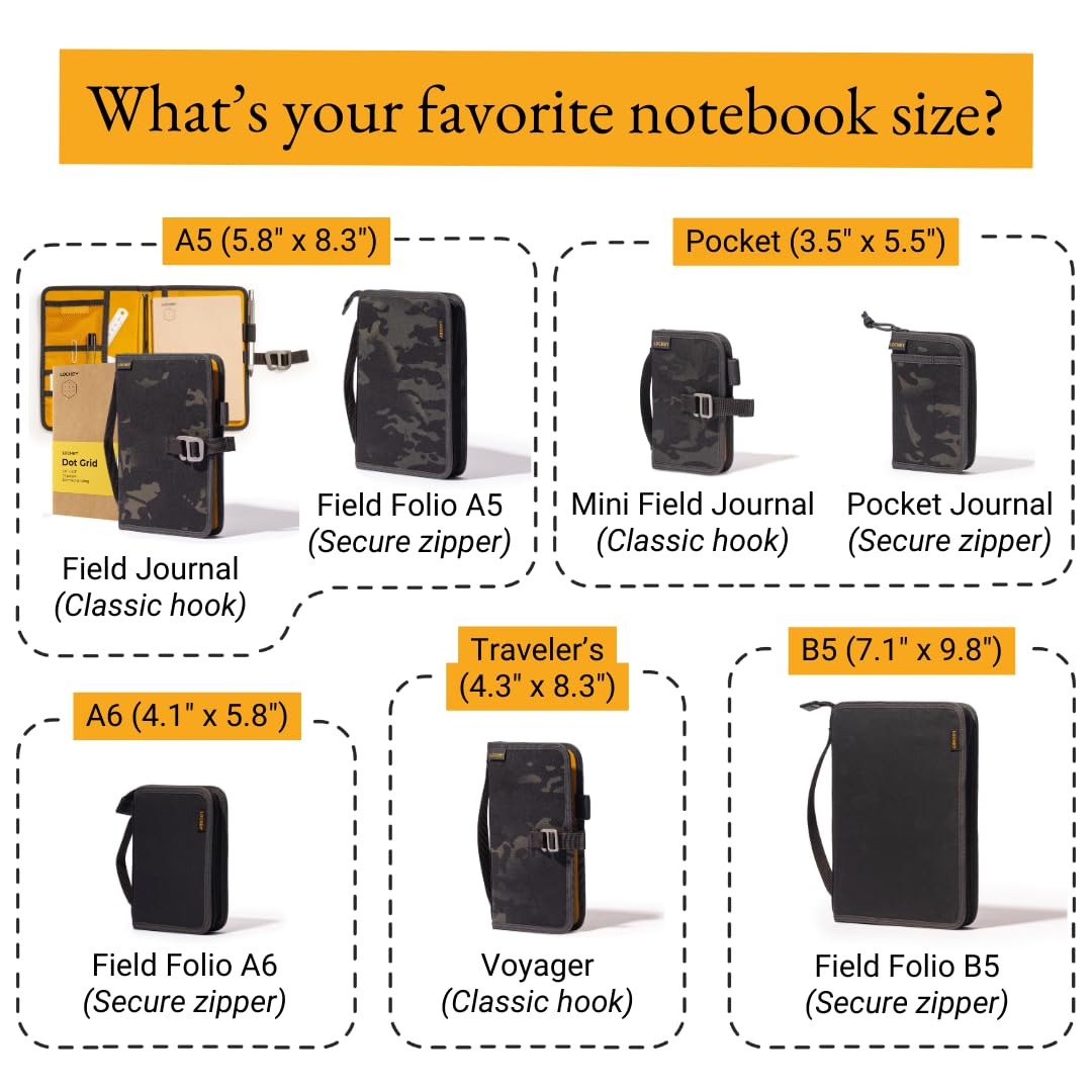LOCHBY Field Journal with multiple notebooks inserted