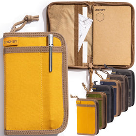 LOCHBY Pocket Journal front view with waxed canvas finish