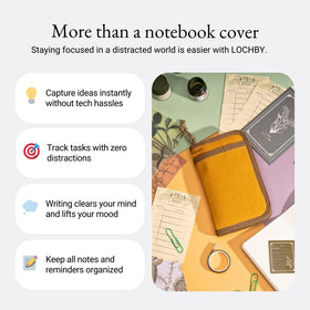 LOCHBY Pocket Journal with a closed view showcasing the cover