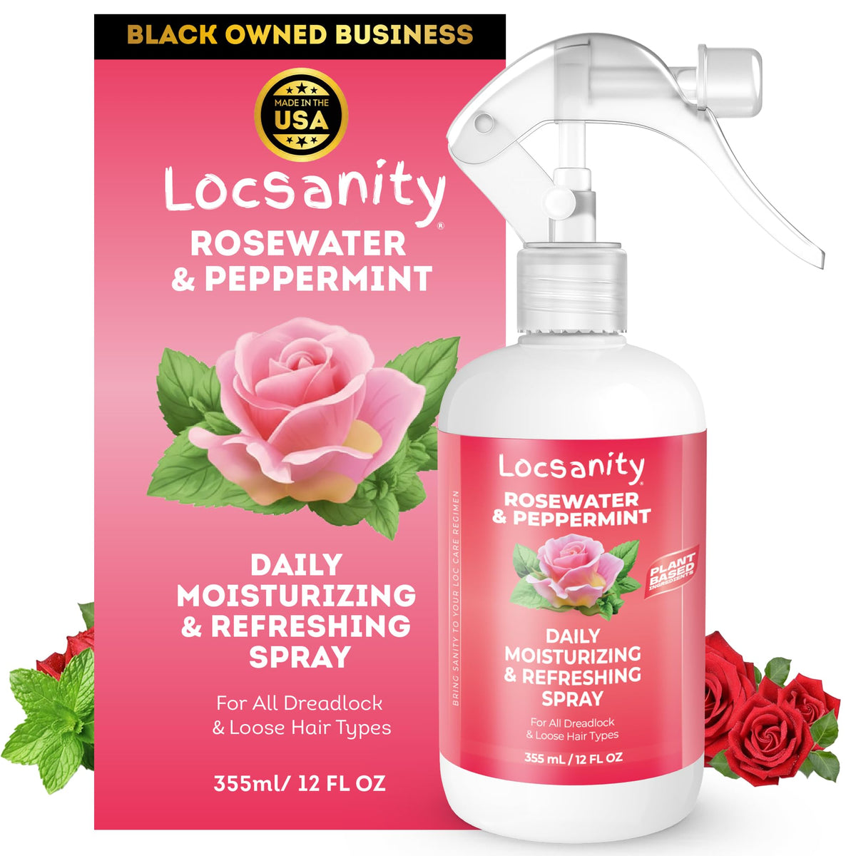 Locsanity Daily Moisturizing Spray 12 fl oz front view