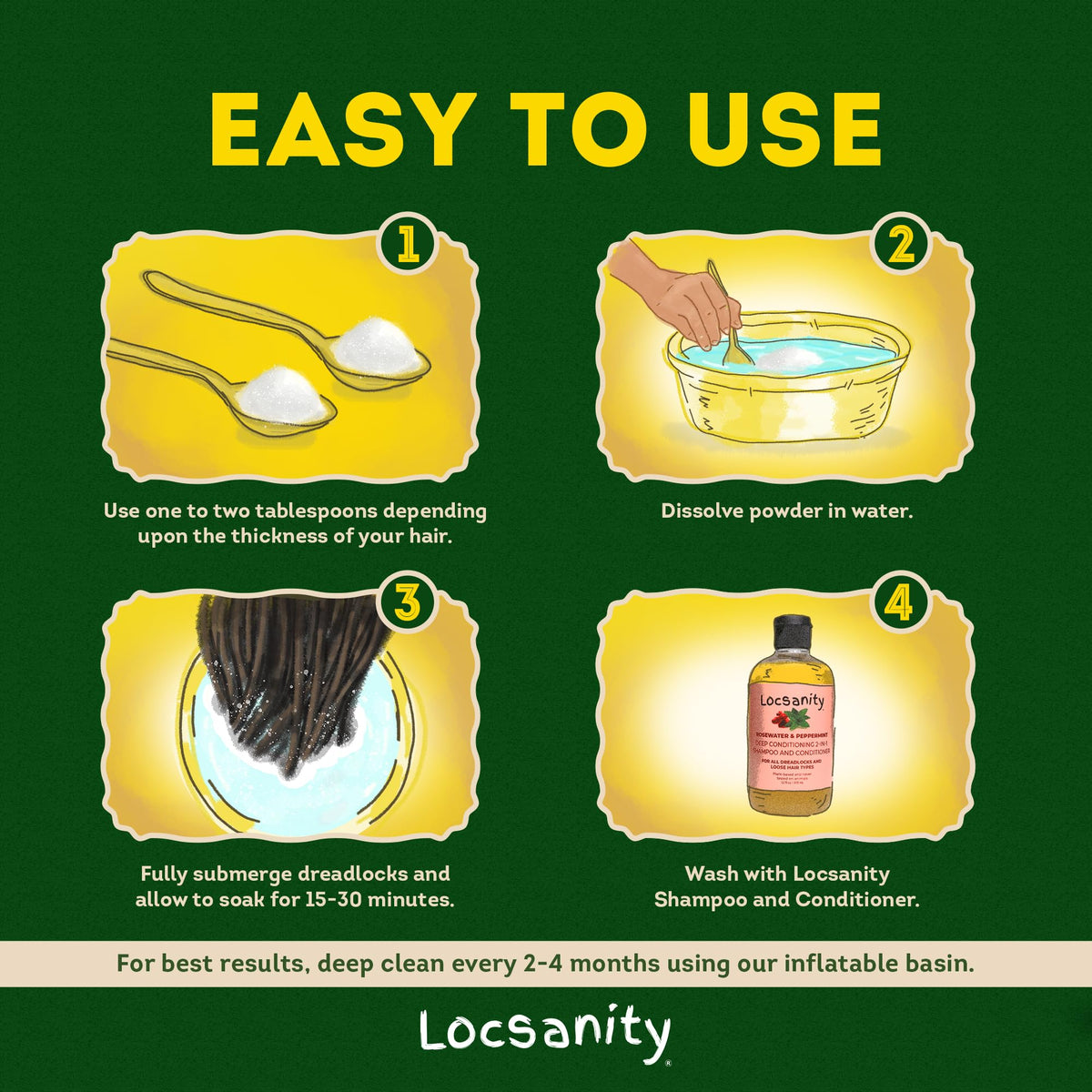 Locsanity Dreadlock Hair Scalp Detox ingredients close-up
