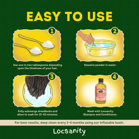 Locsanity Dreadlock Hair Scalp Detox ingredients close-up