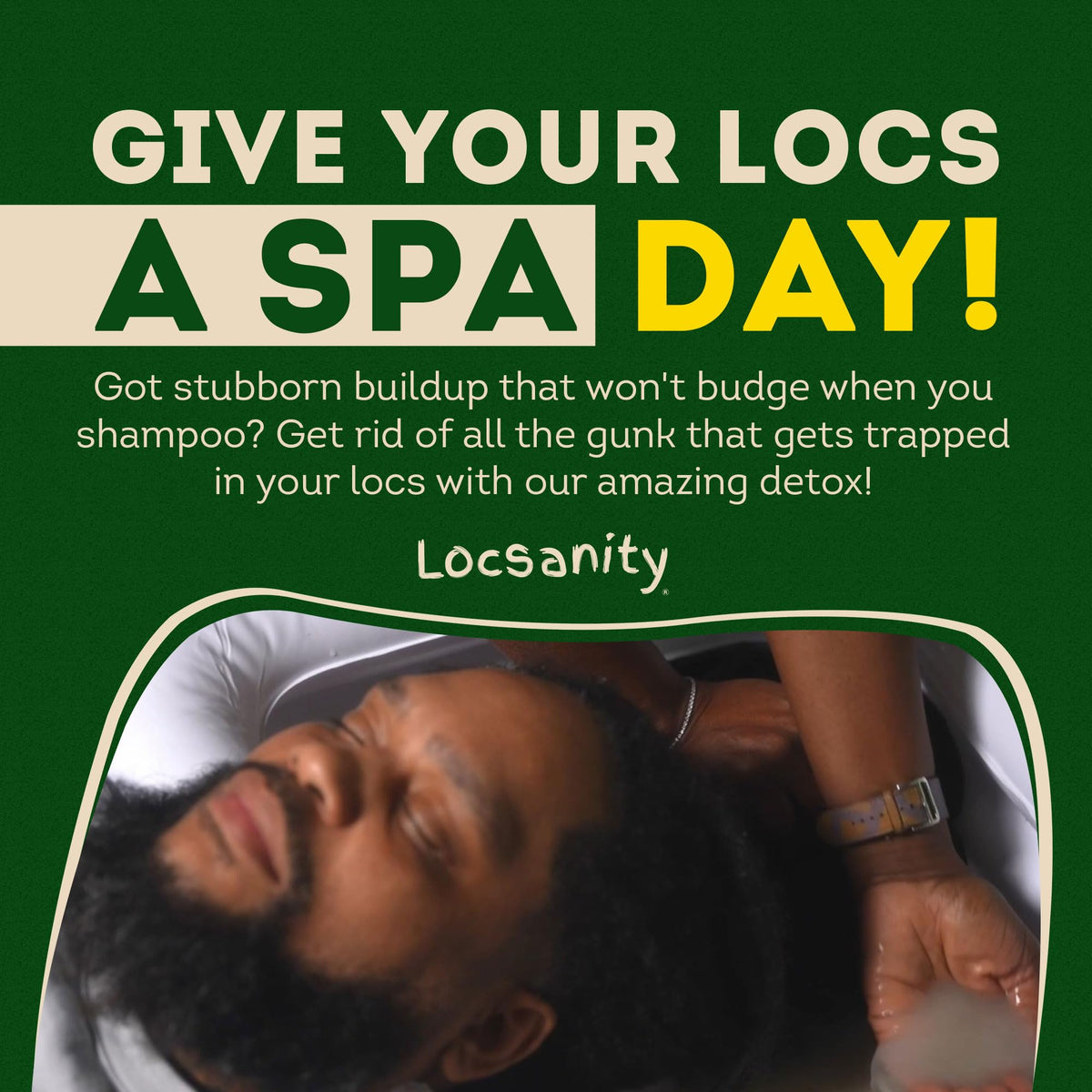 Locsanity Dreadlock Hair Scalp Detox packaging side view