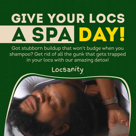 Locsanity Dreadlock Hair Scalp Detox packaging side view