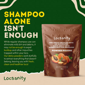 Locsanity Dreadlock Hair Scalp Detox powder lifestyle use