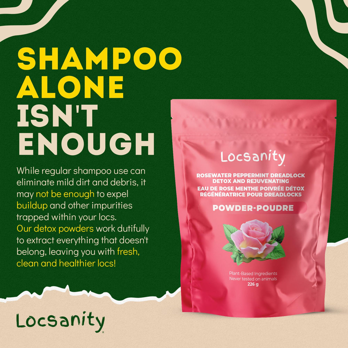 Locsanity Dreadlock Hair Scalp Detox with relaxing aromatherapy setup