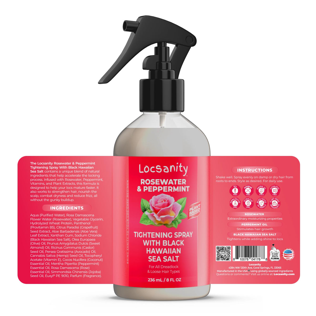 Locsanity Gentle Cleansing Shampoo bottle with grapefruit