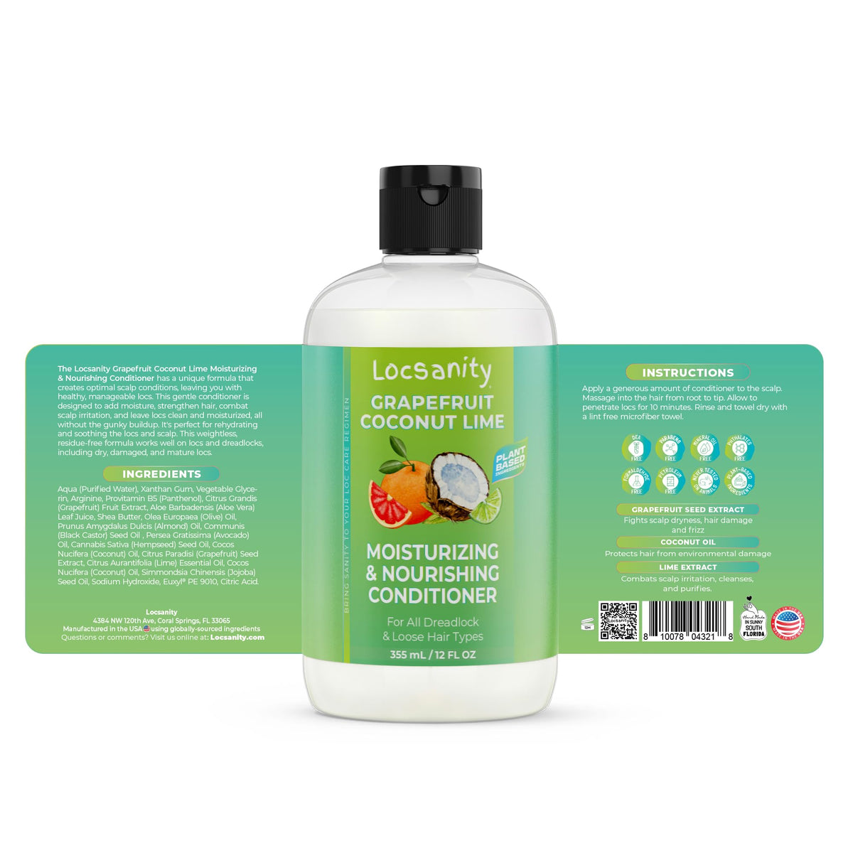 Locsanity Grapefruit Coconut Lime Conditioner bottle