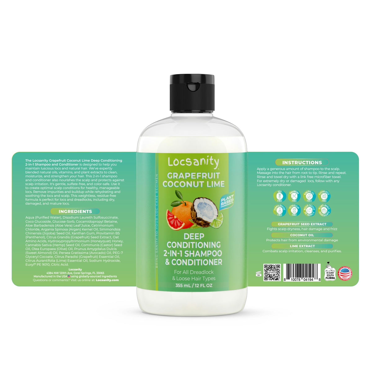 Locsanity Grapefruit Coconut Lime Moisturizer spray