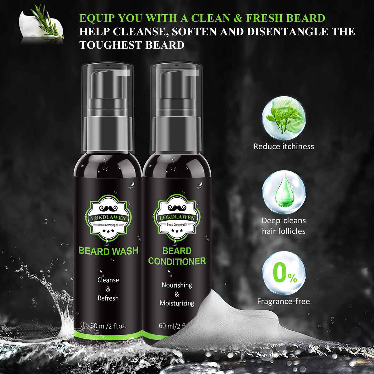 LOKDLAWEN Beard Conditioner for softening facial hair