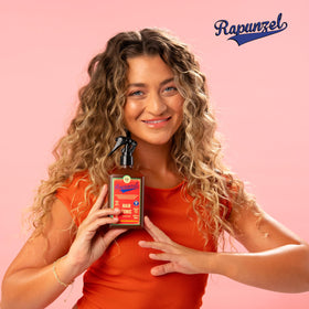 Lola Rapunzel Hair Tonic Spray with application on hair