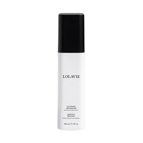 LolaVie Glossing Detangler 5 oz front view with spray nozzle