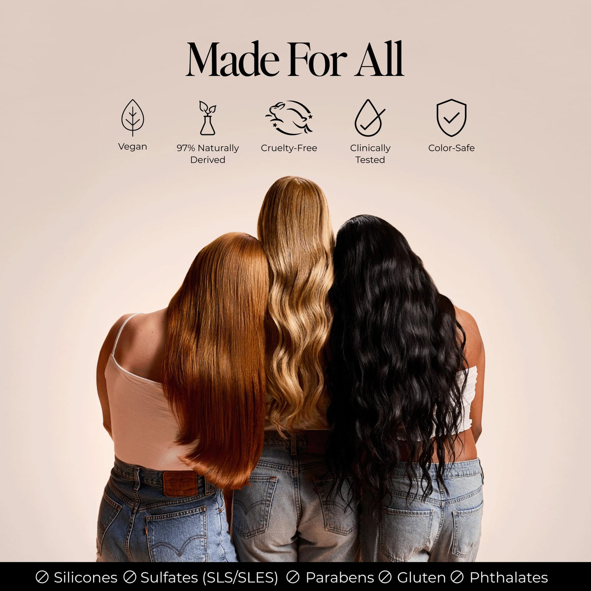LolaVie Lightweight Hair Oil 1.5 oz back view