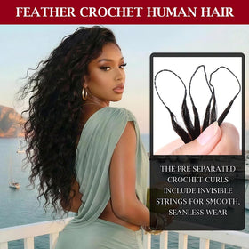 LOLly Hair Miracle Invisible Knots Crochet Hair 18 Inch lightweight feel