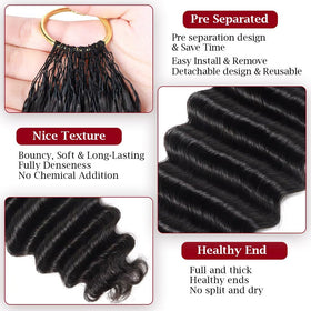 LOLly Hair Miracle Invisible Knots Crochet Hair 18 Inch packaging