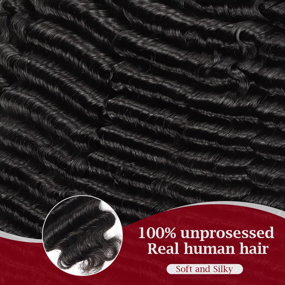 LOLly Hair Miracle Invisible Knots Crochet Hair 18 Inch soft curly texture